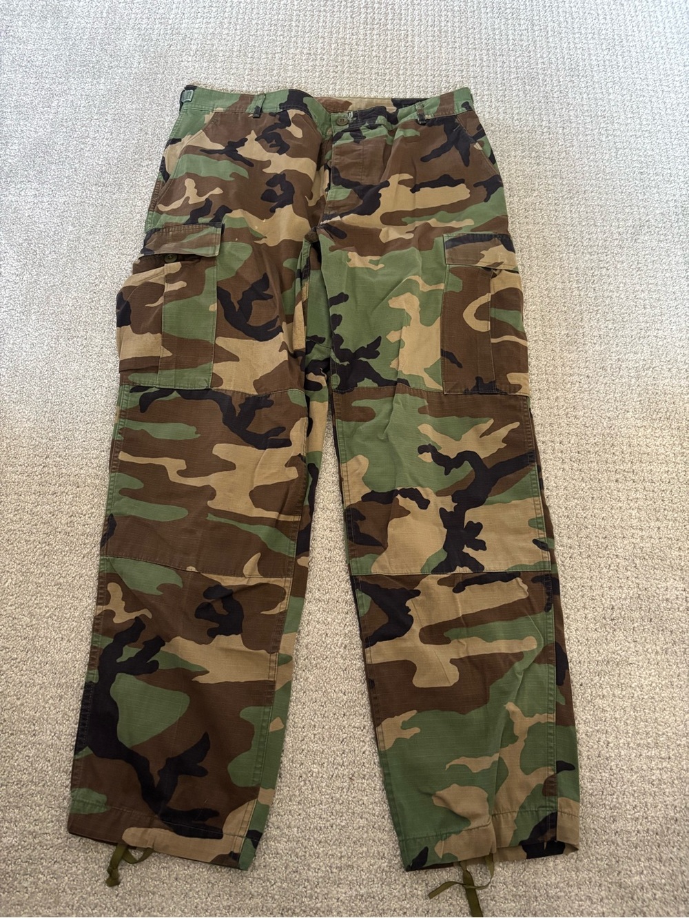 US Military Woodland Camo BDU Pants